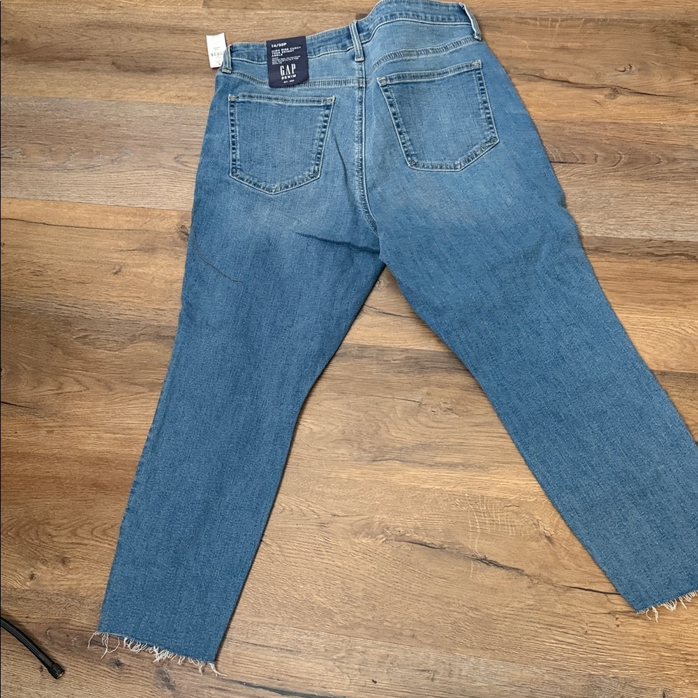 GAP High Rise Curvy True Skinny Ankle Blue Jeans for Women - Picture 14 of 15
